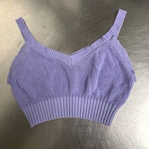 Shein Girls Purple Crop Top - Size 10 - EUC